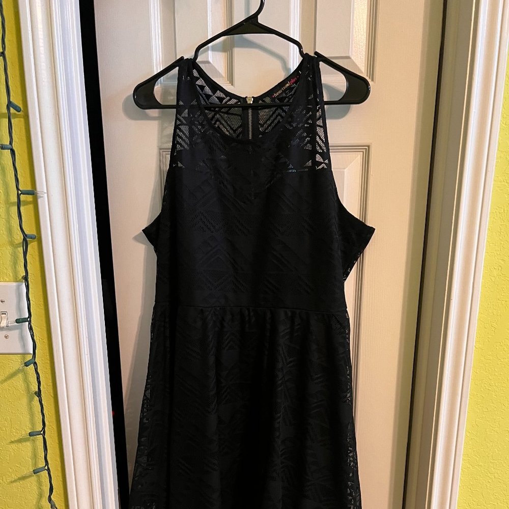 Heartsoul Plus Formal Black Lace Dress